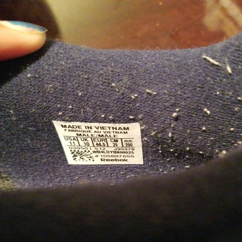 Navy Blue Classic Reebok - Picture 5 of 6